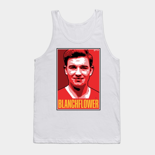 Blanchflower - MUFC Tank Top by David Foy Art